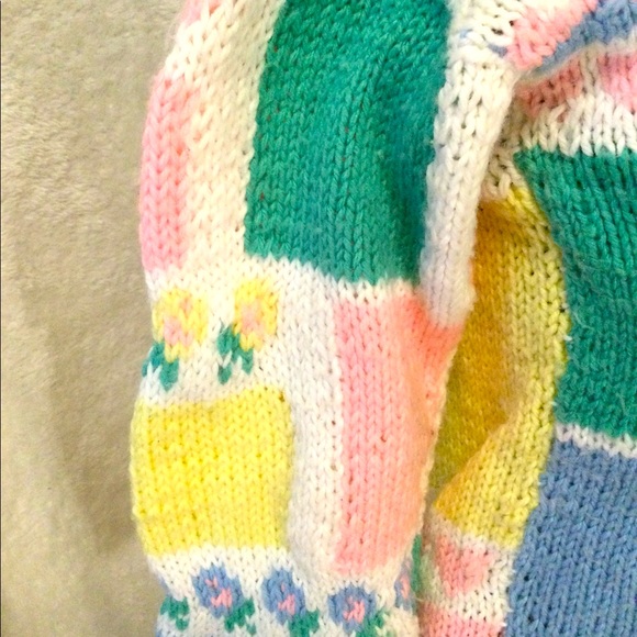 😸PRE-TEEN HAND-KNIT CAT SWEATER - Picture 6 of 6